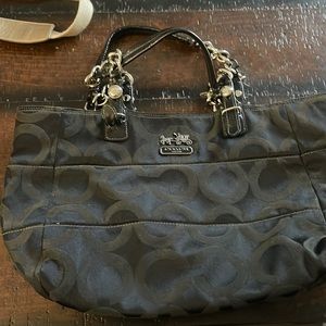 Black coach purse